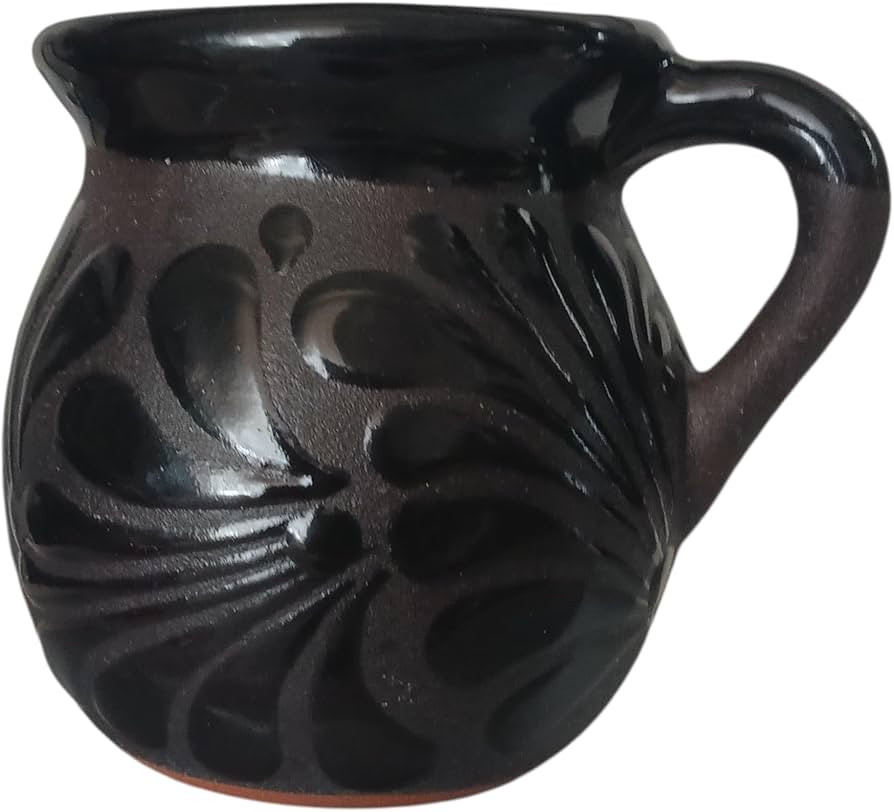 Hand-Painted Mexican clay Mugs, Floral Ceramic Coffee cups, Artisan Handmade Talavera Jarritos Me... | Amazon (US)