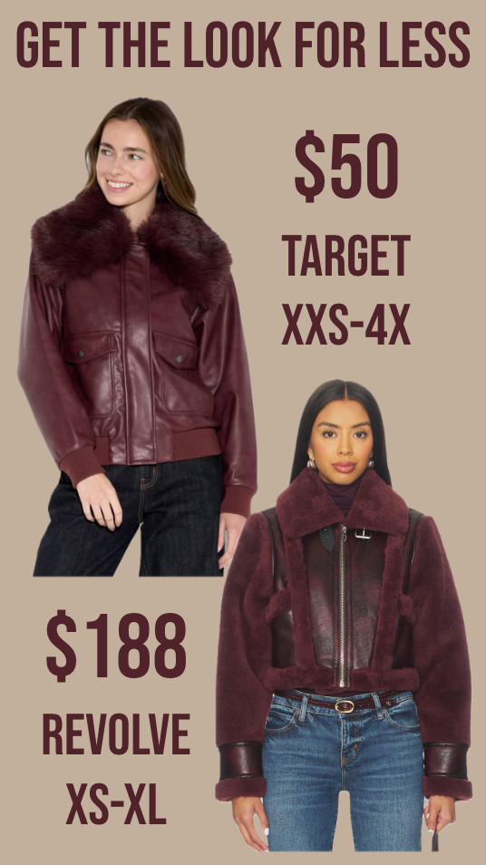 I love this style of jacket so much! Dress it up or down and the burgundy is so chic!
............
Aviator jacket leather jacket faux fur jacket Sherpa jacket plus size jacket under $50 plus size coat under $50 winter jacket winter coat burgundy coat burgundy jacket statement jacket statement collar fur collar women's coat women's jacket Valentine's Day outfit day night outfit travel look travel outfit

#LTKPlusSize #LTKootd #LTKTravel