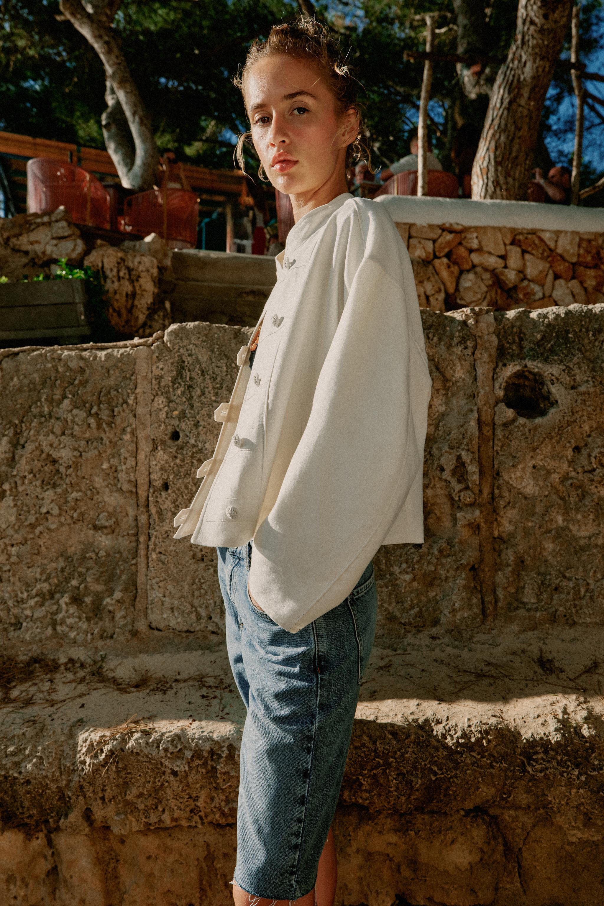 LINEN TOGGLE JACKET | Zara US