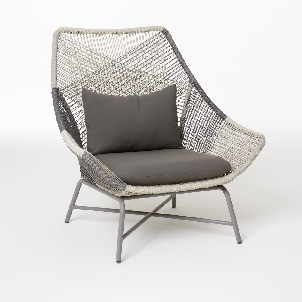 Huron Outdoor Lounge Chair & Cushion | West Elm (US)