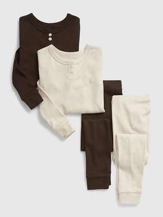 babyGap 100% Organic Cotton Henley PJ Set (2-Pack) | Gap (US)