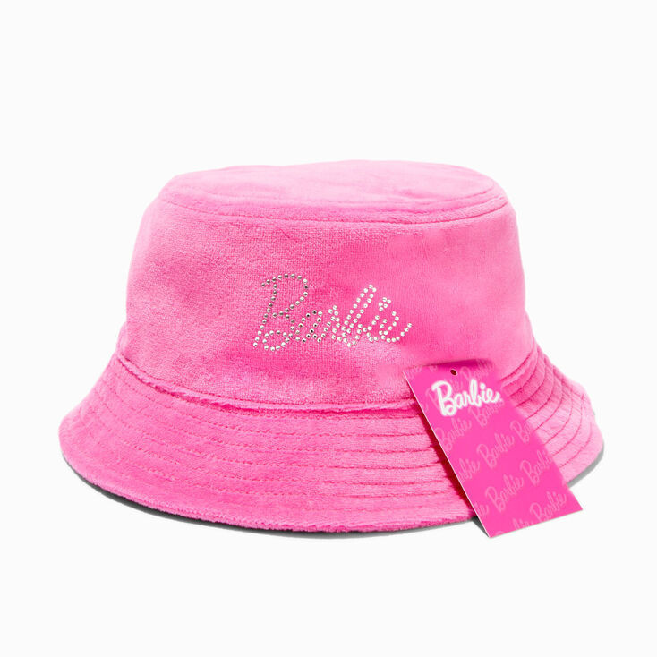 Barbie™ Pink Velvet Bucket Hat | Claire's (US)