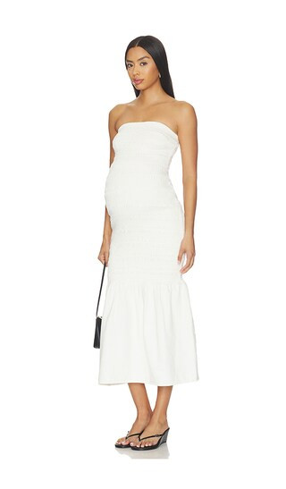 VESTIDO MIDI DENIM SMOCKED | Revolve Clothing (Global)