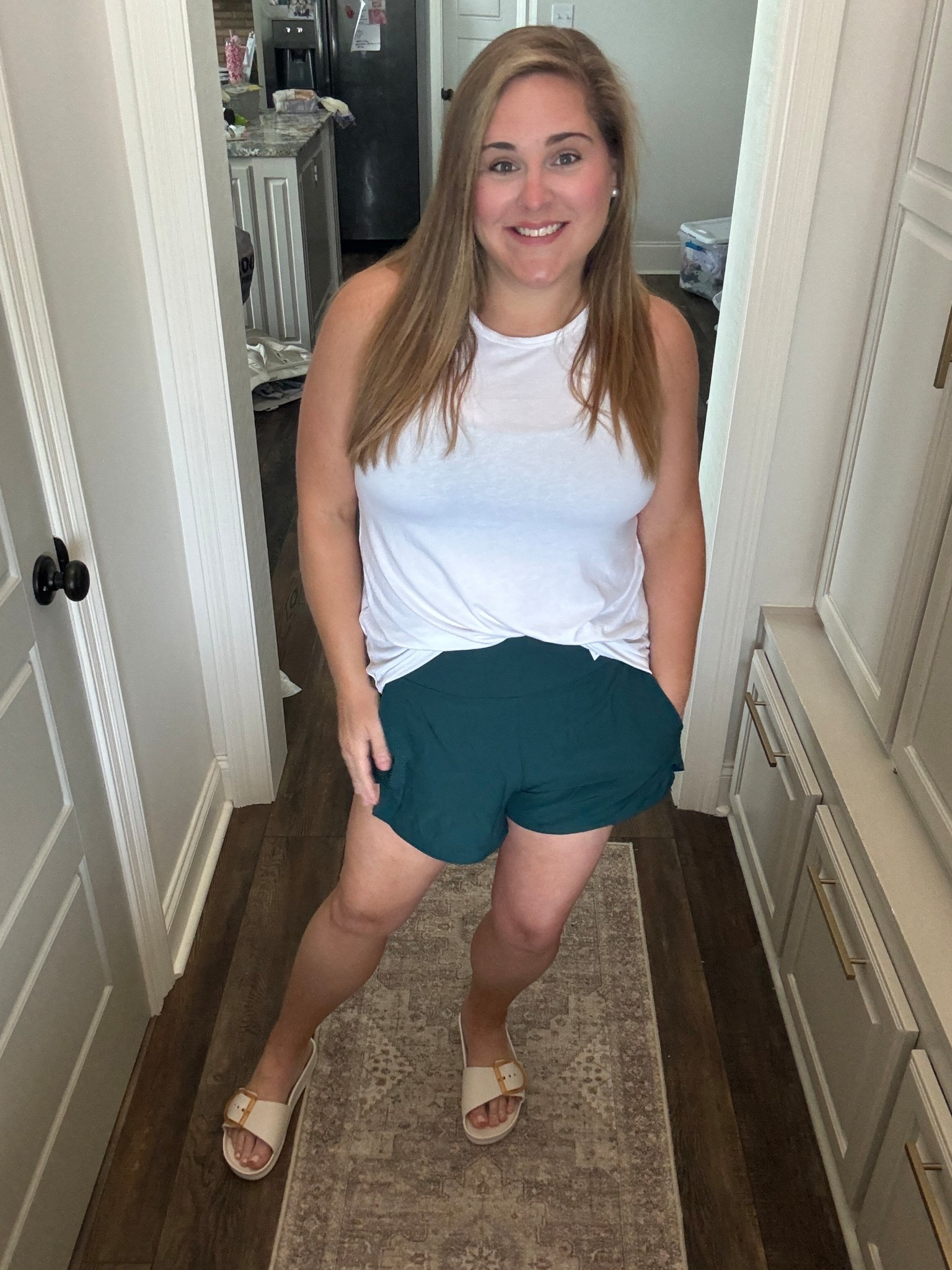 High waisted active shorts 🔥❤️ size down run big, wearing a small 

#LTKootd #LTKmomlife #LTKSaleAlert