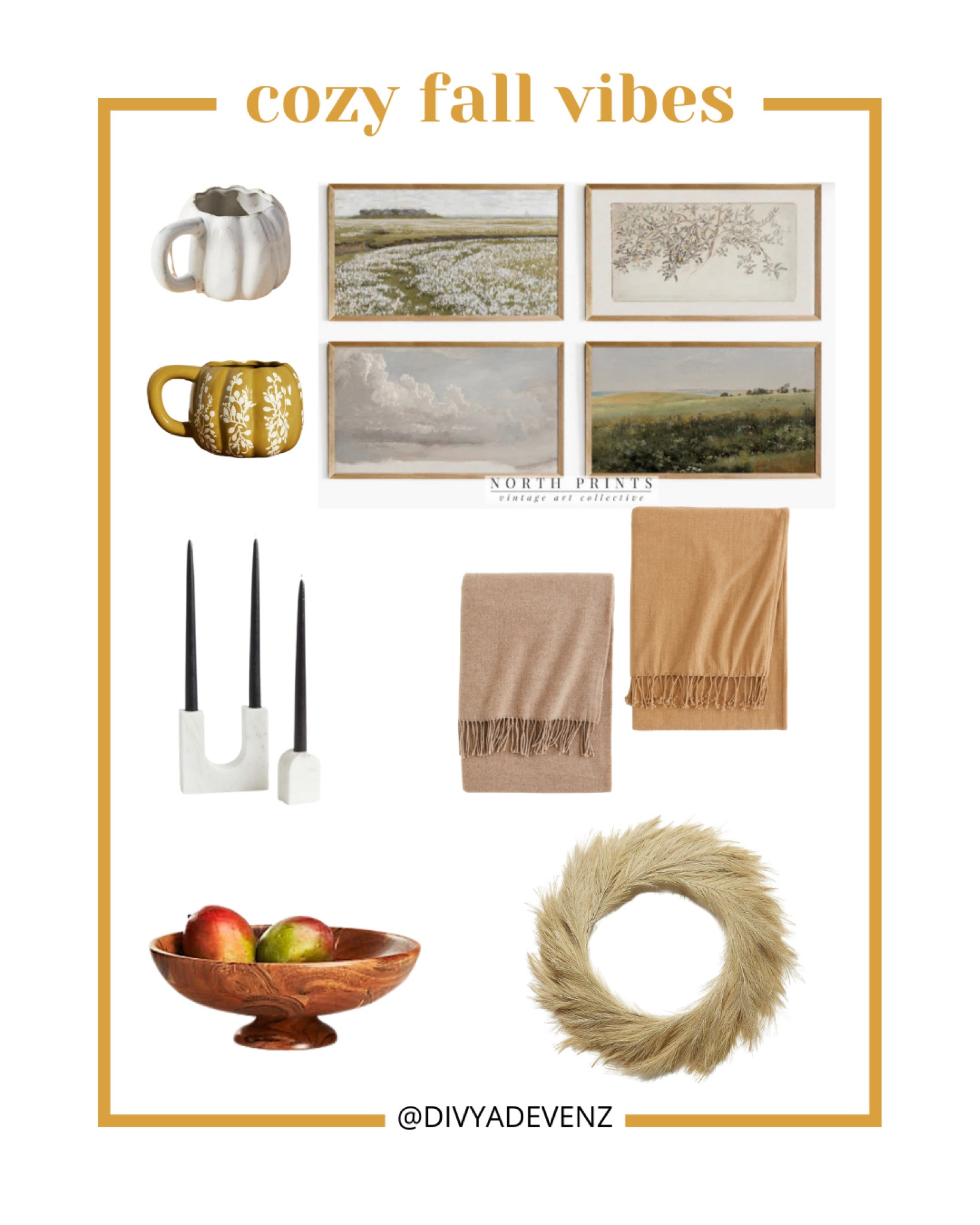 Add cozy fall vibes with a few simple things- updates are, mugs, blankets and a gorgeous bowl for all the apples. Don’t forget to light a candle and set the mood 🕯 

#LTKhome #LTKSeasonal #LTKunder50