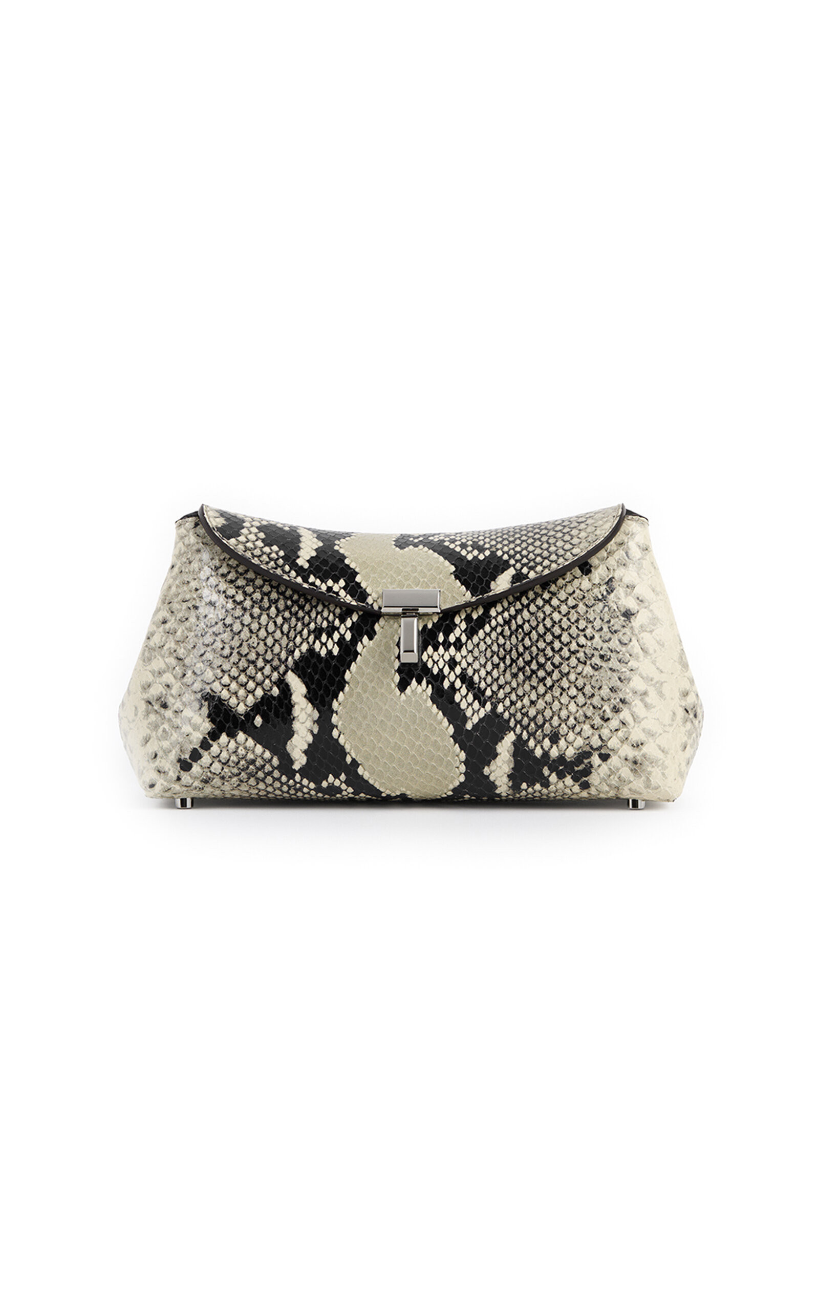 Toteme Mini T-Lock Python-Embossed Leather Clutch - Moda Operandi | Moda Operandi (Global)
