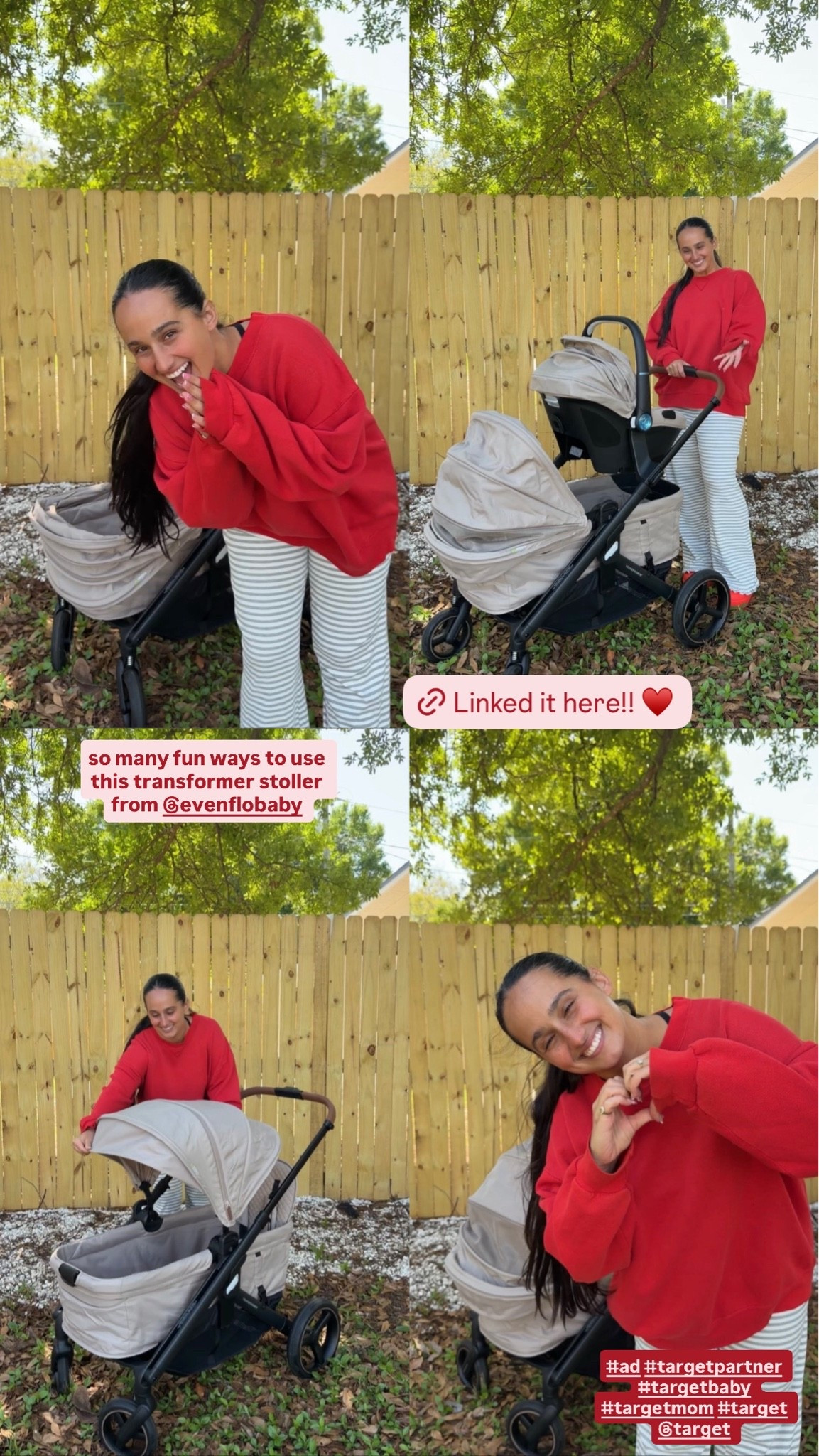 #AD We are obsessed with our Transformer stroller from @evenflobaby @Target #TargetPartner #Targetmom #Targetstyle #Targetbaby #Target