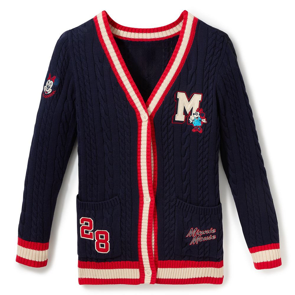 Minnie Mouse Collegiate Knit Cardigan Sweater for Women – Exclusive | Disney Store
