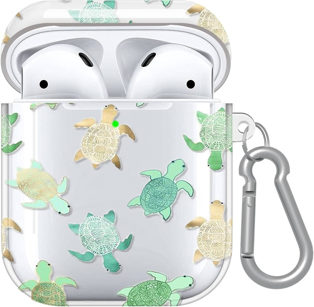 Sangkoo AirPods Case Cover, Soft Silicone Shockproof Protective Skin with Keychain for Apple AirP... | Amazon (US)