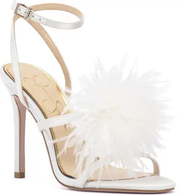 Jessica Simpson Jenevya Pompom Ankle Strap Sandal | Nordstrom | Nordstrom