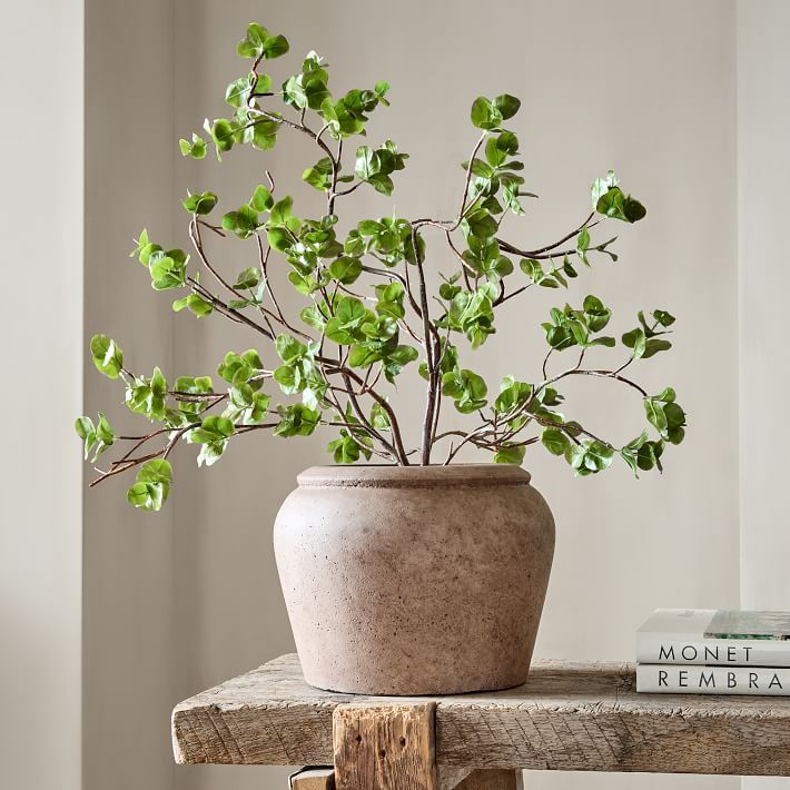 Faux Potted Wire Netting Bush Plant | West Elm (US)