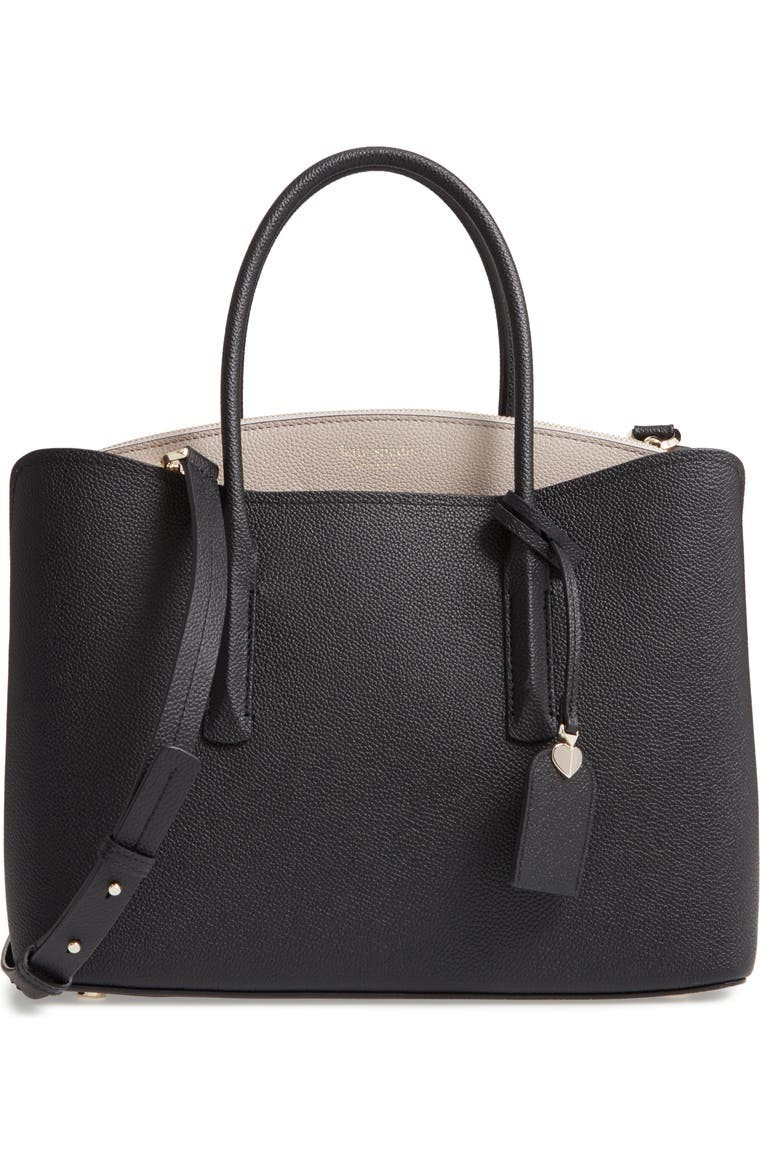 large margaux leather satchel | Nordstrom