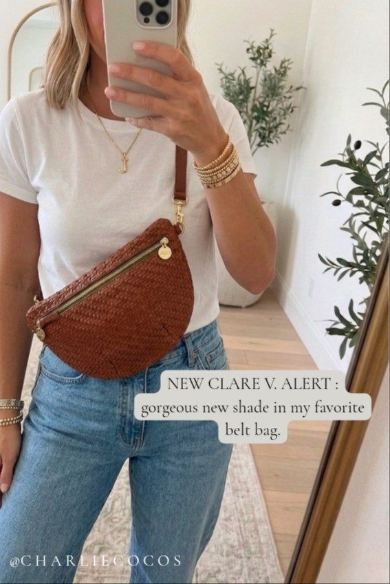 New Clare V Grande Fanny Hazelnut 😍 Clare V haul. Summer crossbody bags. Summer outfits. Vacation outfits. Lululemon. Clare v dupe. Lululemon dupe. Initial necklaces. Summer jewelry

#LTKootd #LTKmomlife #LTKOver40