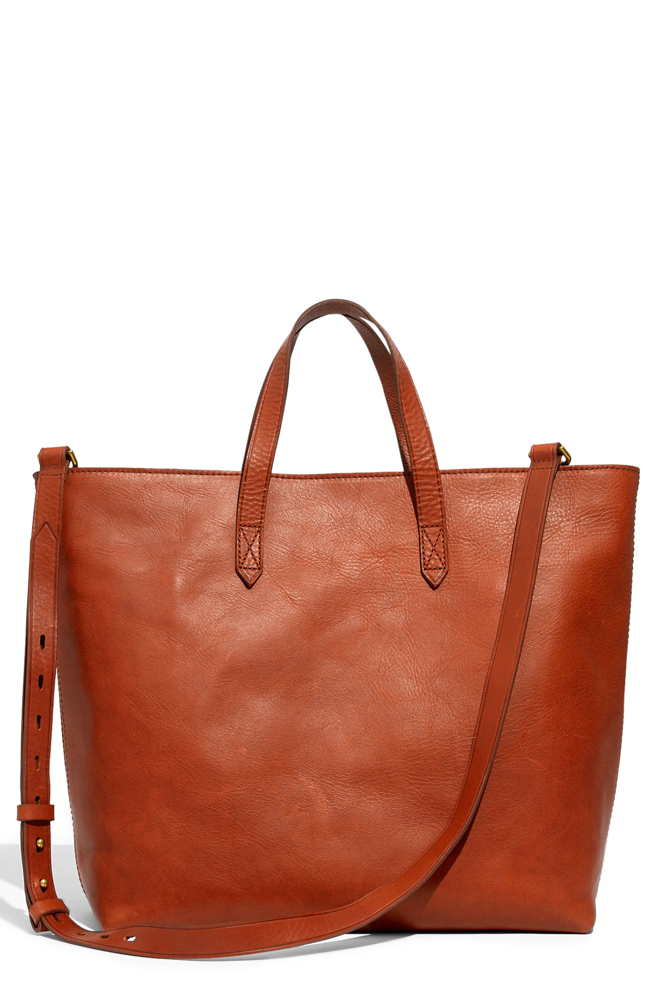 Madewell Zip Top Transport Leather Carryall | Nordstrom