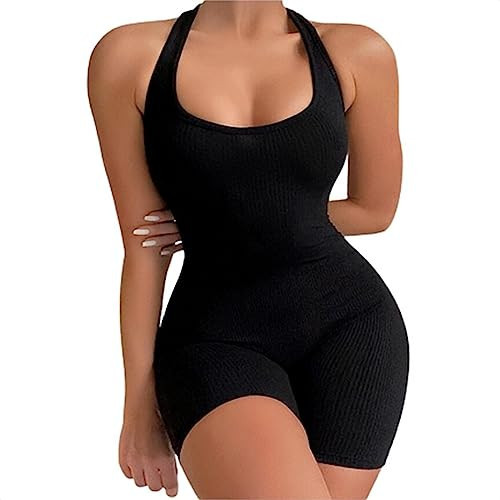 Specell Black one piece romper, jumpsuits women, short jumpsuits women, club outfits women, women one piece outfit, bodycon jumpsuit, one piece jumpsuits for women. | Amazon (US)