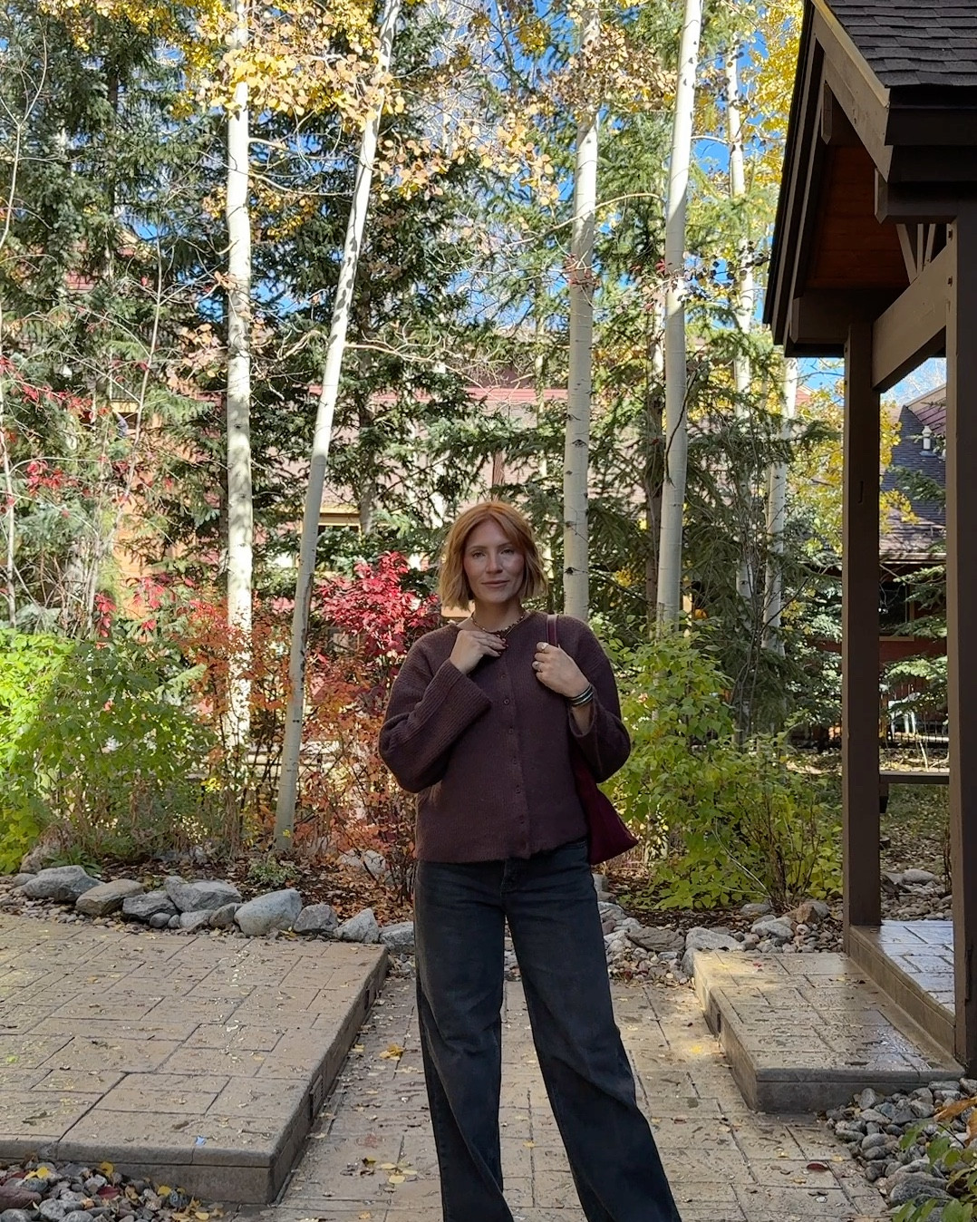 Love these fall tones a purpley brown. 

#LTKTall #LTKMidsize #LTKSeasonal