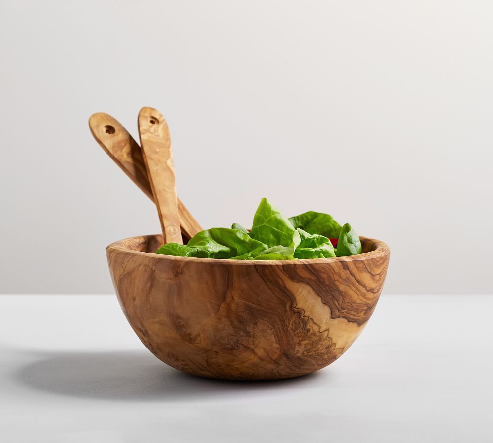 Olive Wood Salad Bowl | Pottery Barn (US)