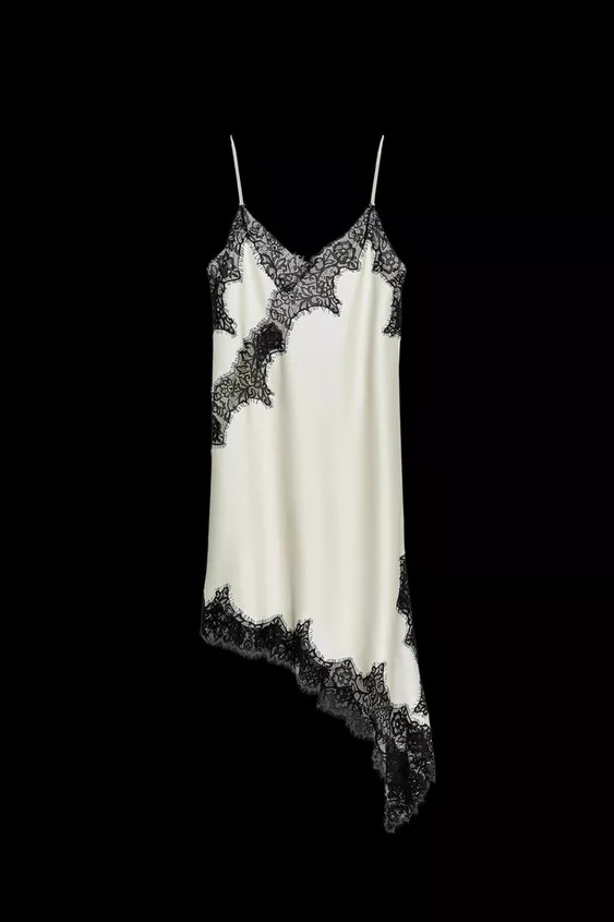 ASYMMETRIC LACE DRESS ZW COLLECTION | Zara UK