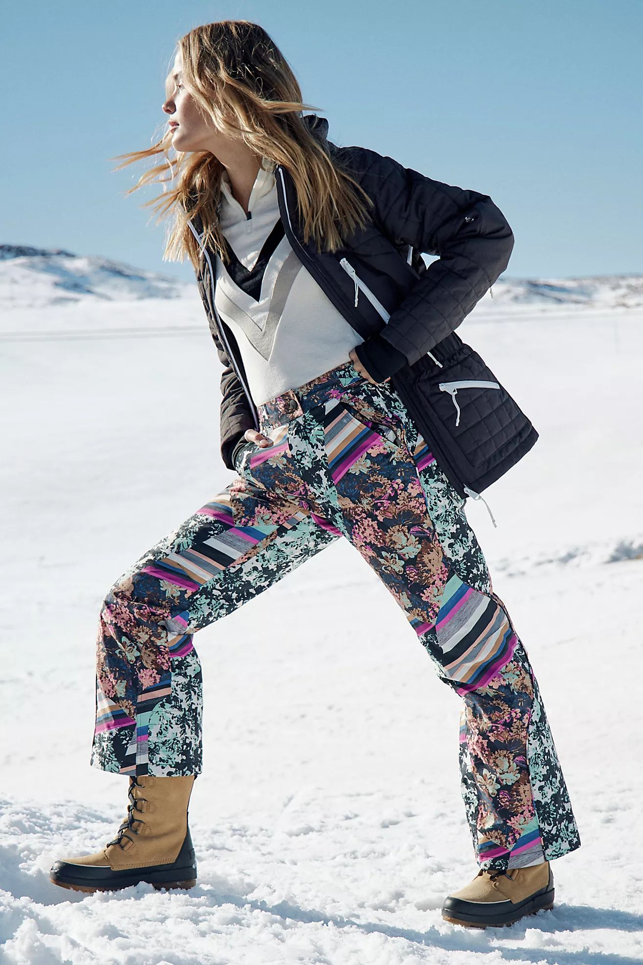 Bunny Slope Printed Ski Pants | Free People (Global - UK&FR Excluded)