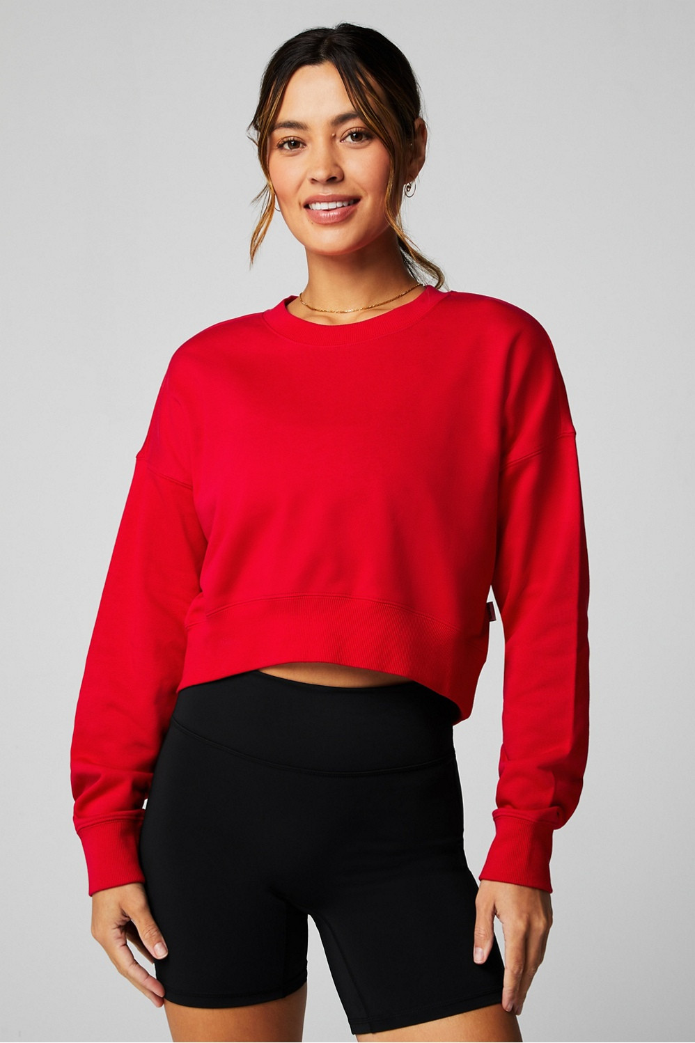 Year Round Terry Cropped Sweatshirt | Fabletics