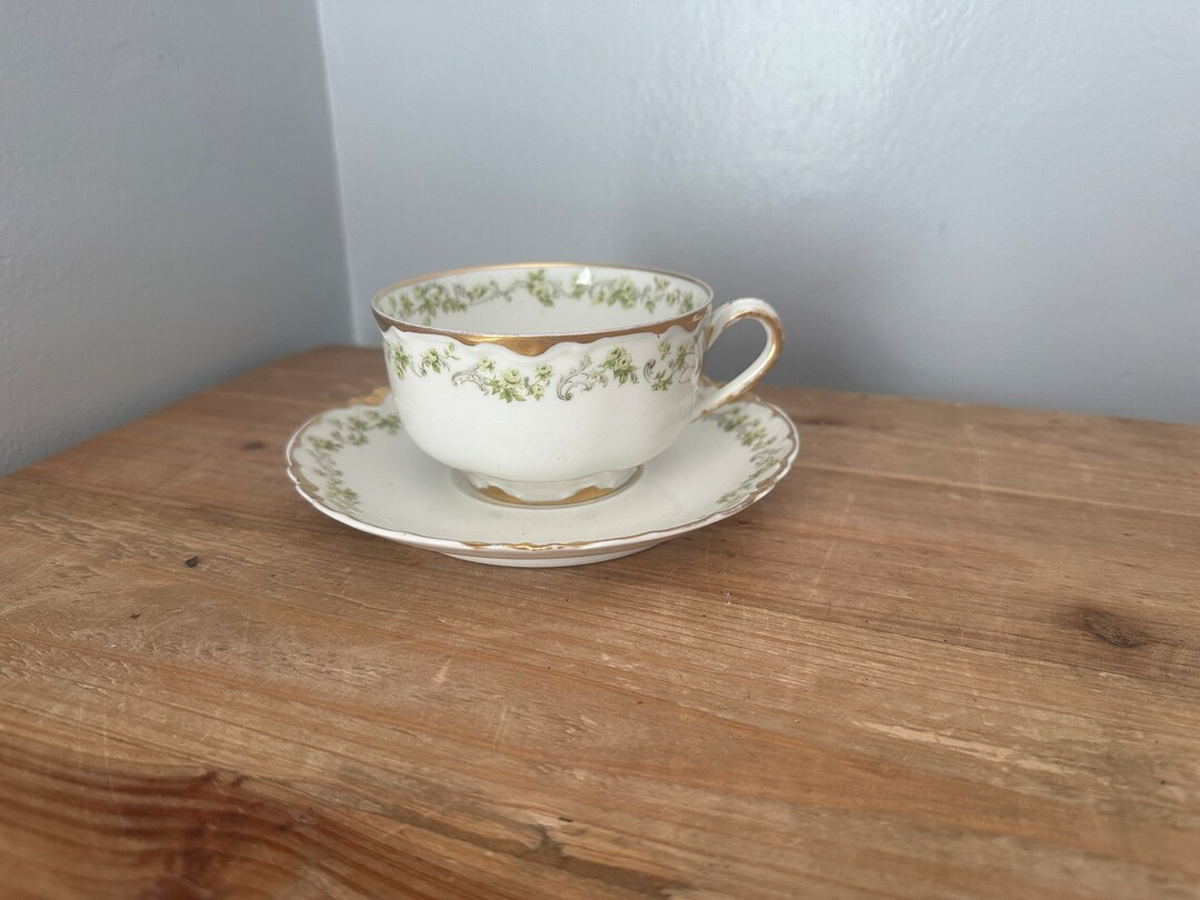 Antique Haviland and Co Limoges Teacup Set - Etsy | Etsy (US)
