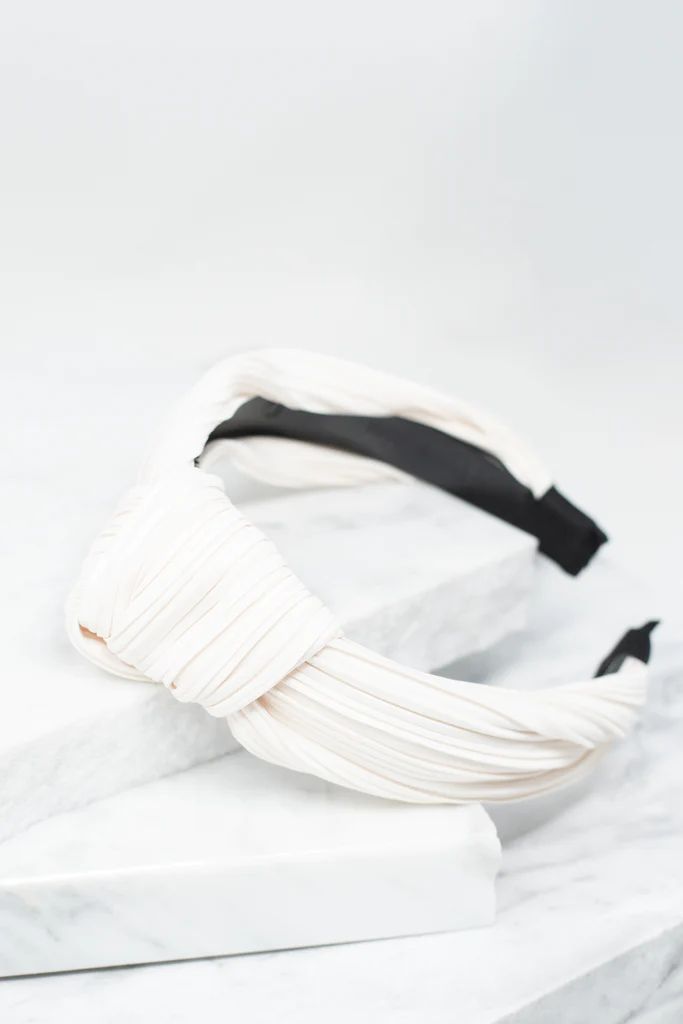 Waiting For You White Headband | The Mint Julep Boutique