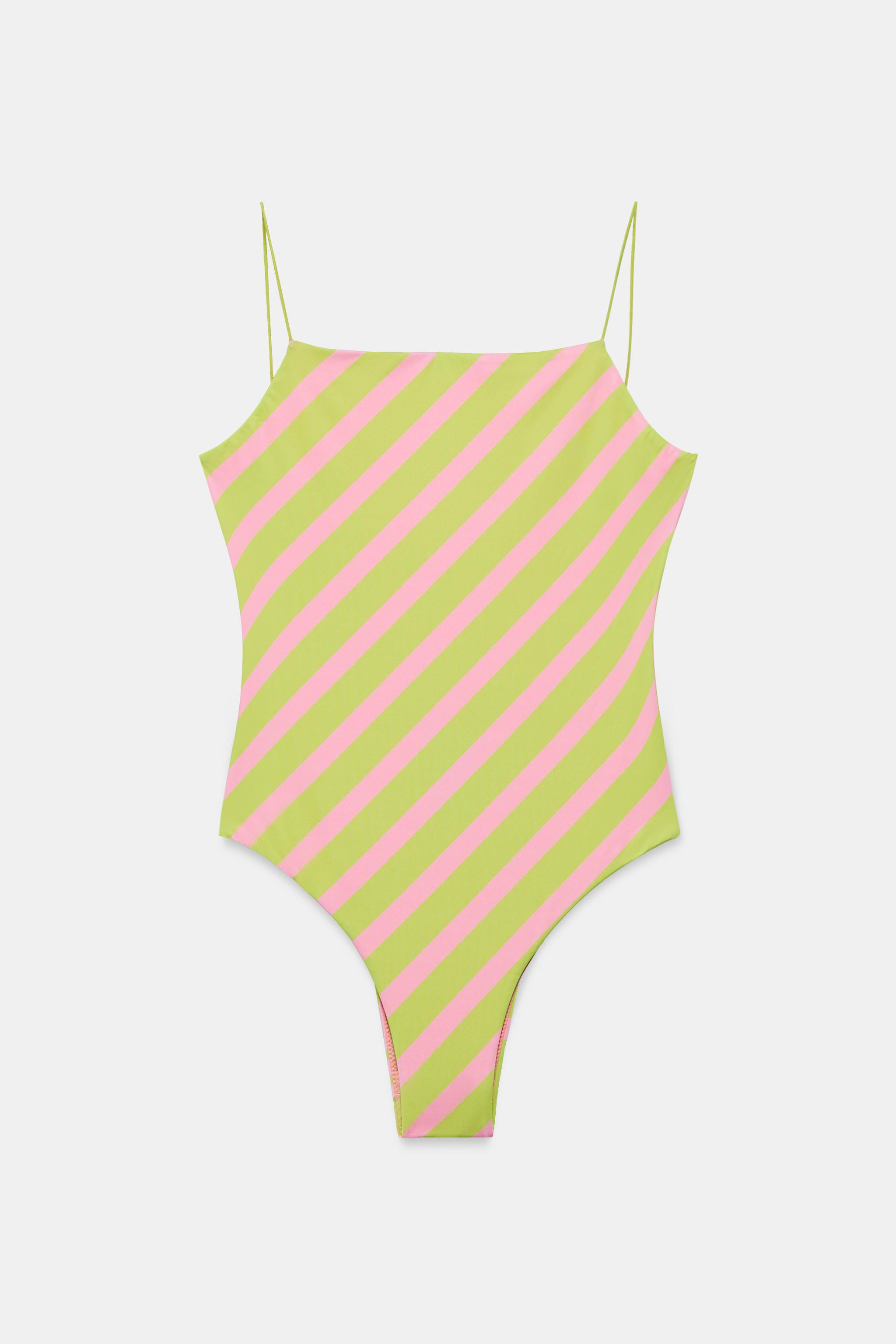 STRIPED PRINT SWIMSUIT | Zara US