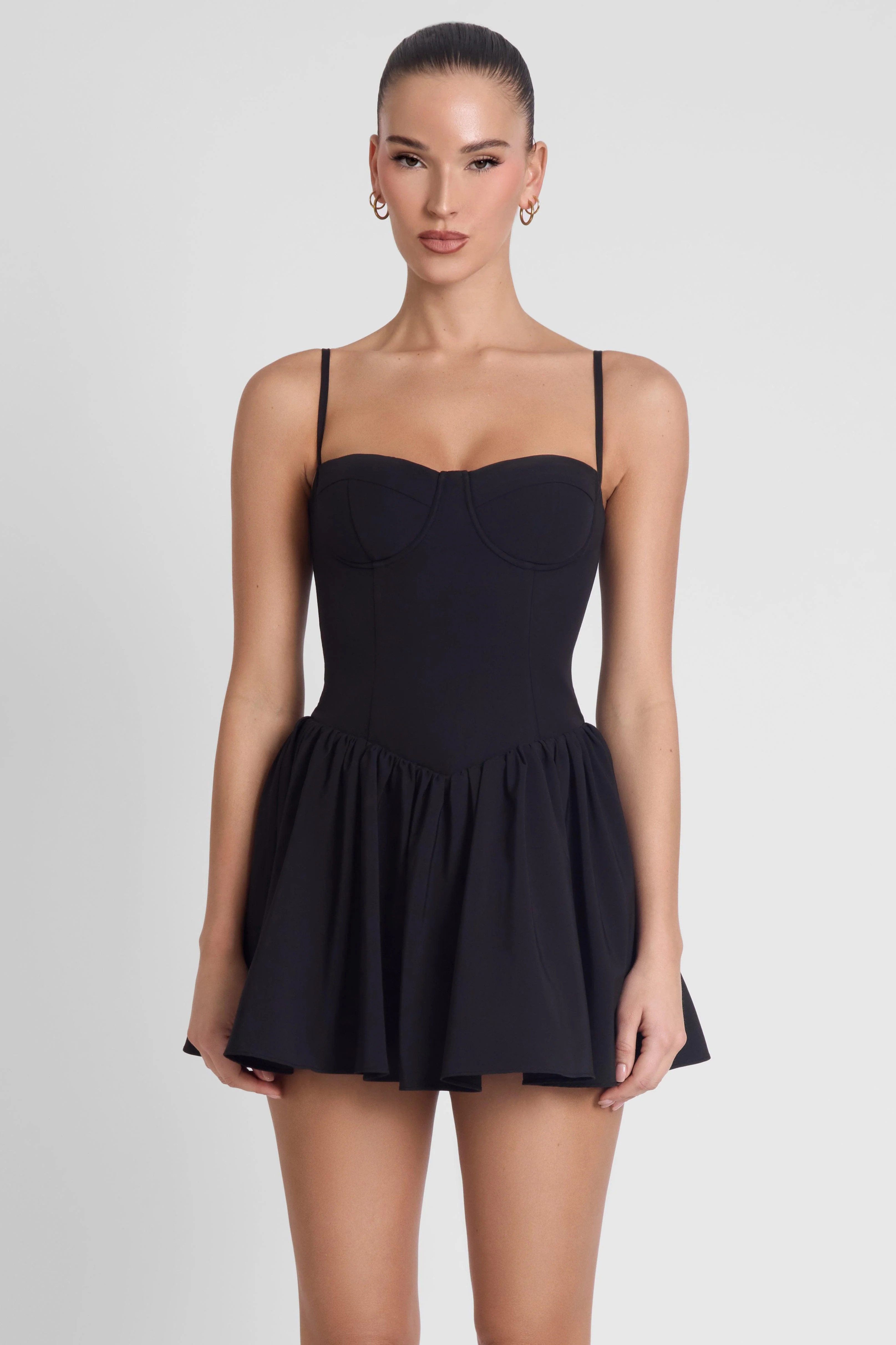 Bellini Bustier Mini Dress - Black | LEAU (US)