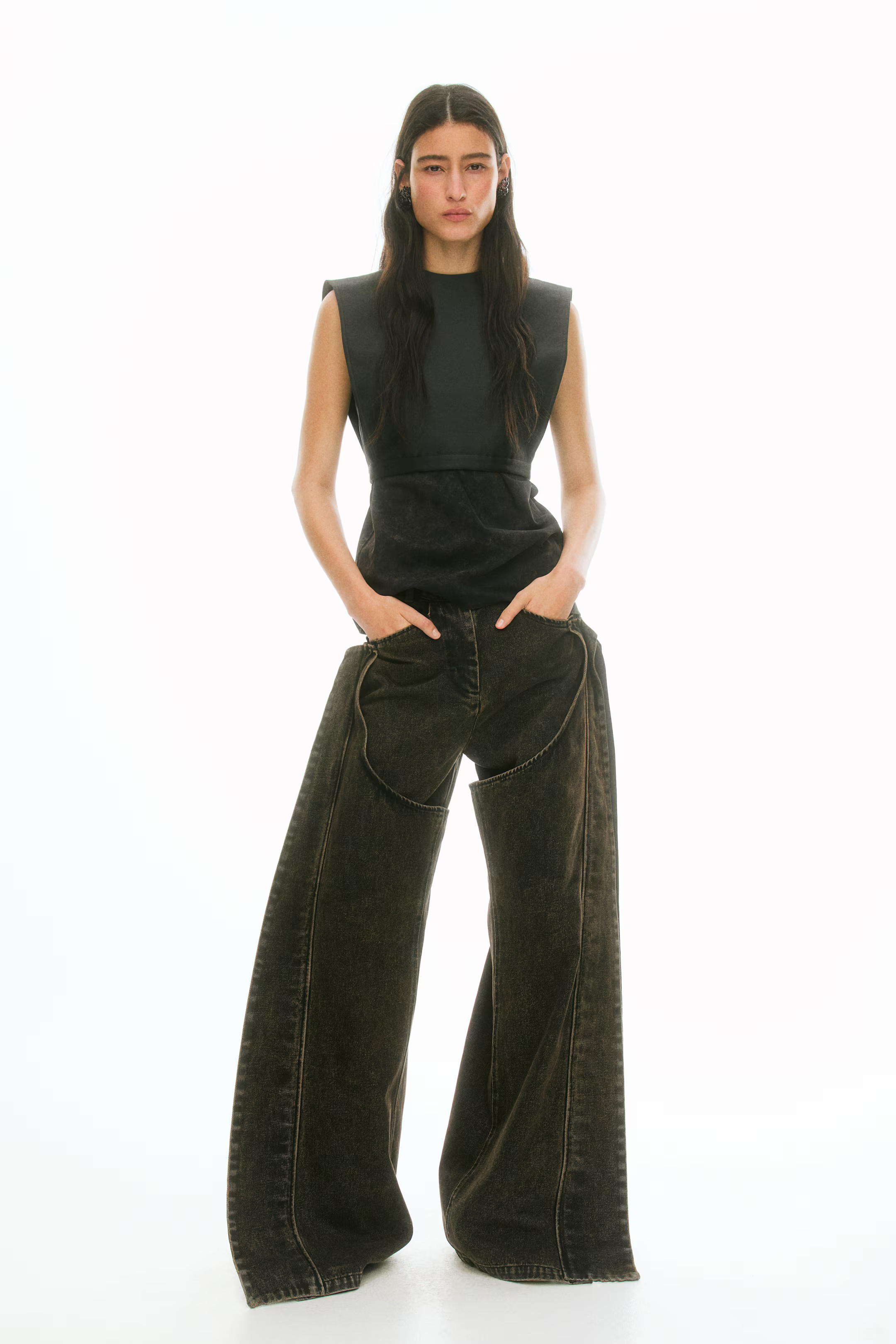 Layered Top - Black - Ladies | H&M US | H&M (US + CA)