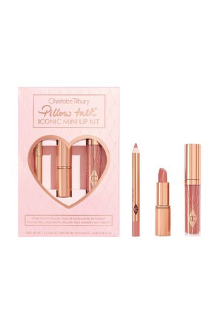 Charlotte Tilbury Pillow Talk Iconic Mini Lip Kit in Beauty: NA | FWRD 