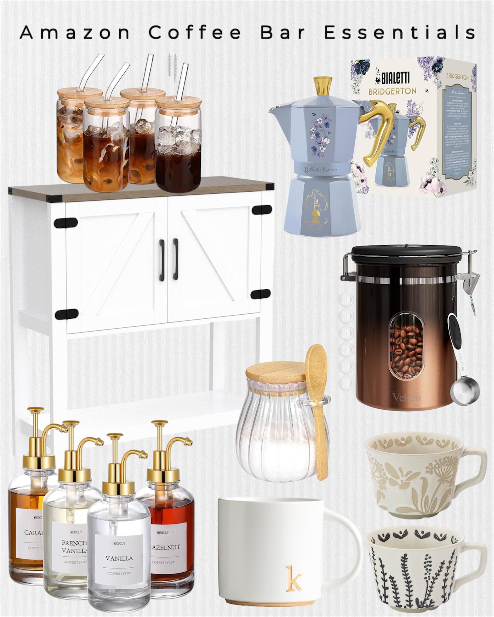 Amazon coffee bar essentials.