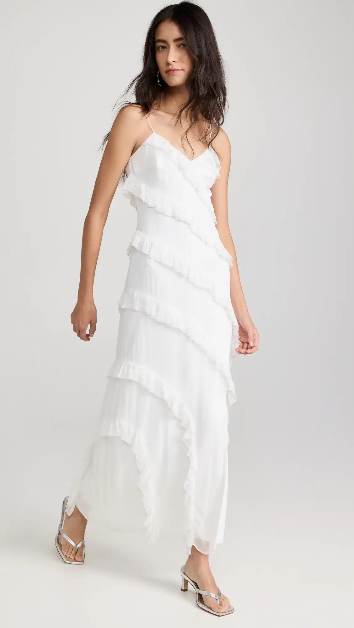 Chara Ruffle Evening Gown | Shopbop
