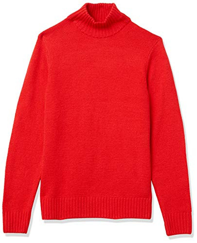 Amazon Essentials Men's Long-Sleeve Soft Touch Turtleneck Sweater, Red, Small | Amazon (US)