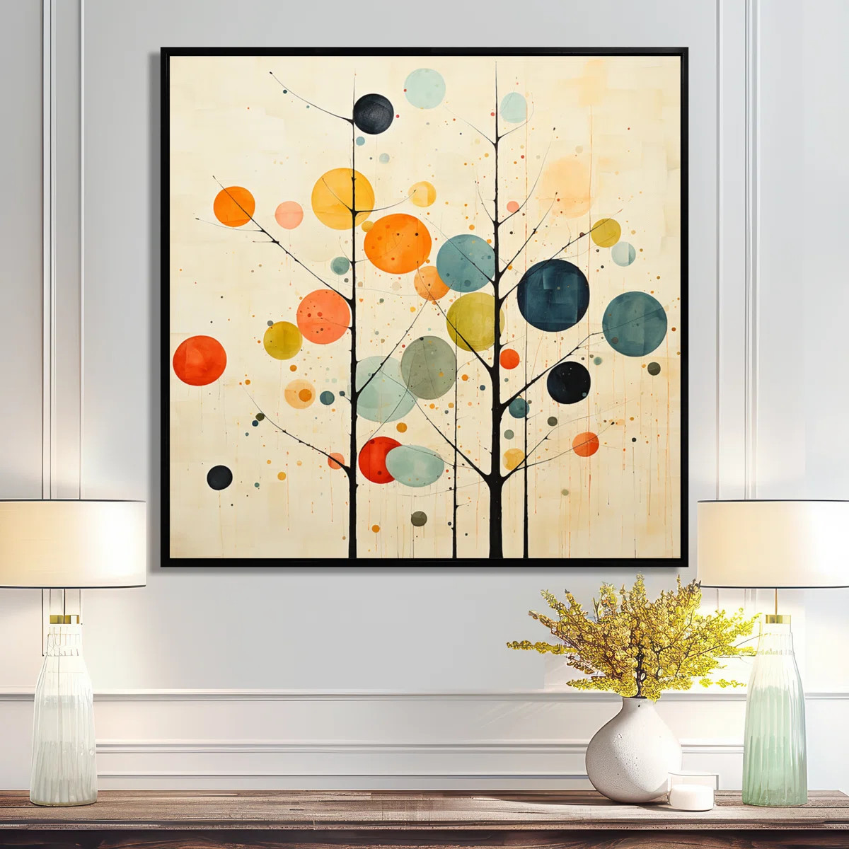 Beige Mid Century Minimalist Masterpiece - Minimalism Wall Art | Wayfair North America