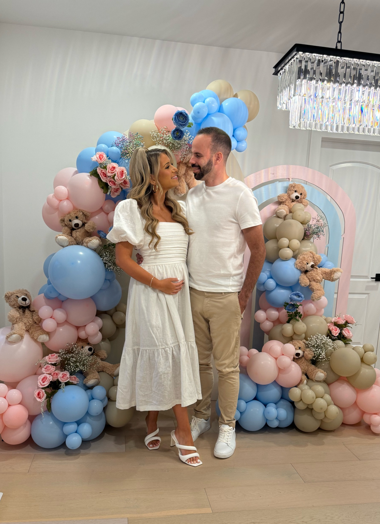 Gender reveal dress! The most gorgeous & comfiest midi dress! Would look great for any occasion. 

#LTKBaby #LTKStyleTip