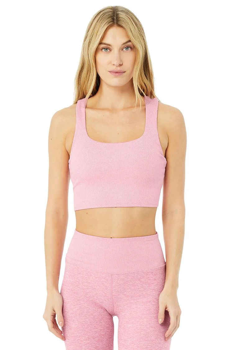 Alosoft Ribbed Chic Bra Tank | Alo Yoga