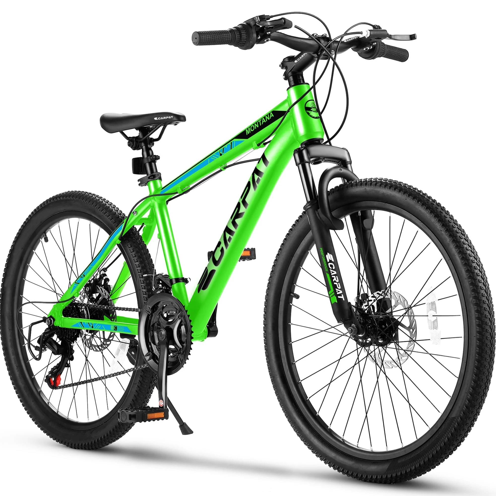 Kids Mountain Bike for Boys Girls, 24 inch Aluminum Mountain Bike with Shimano 21 Speed & Disc Br... | Walmart (US)