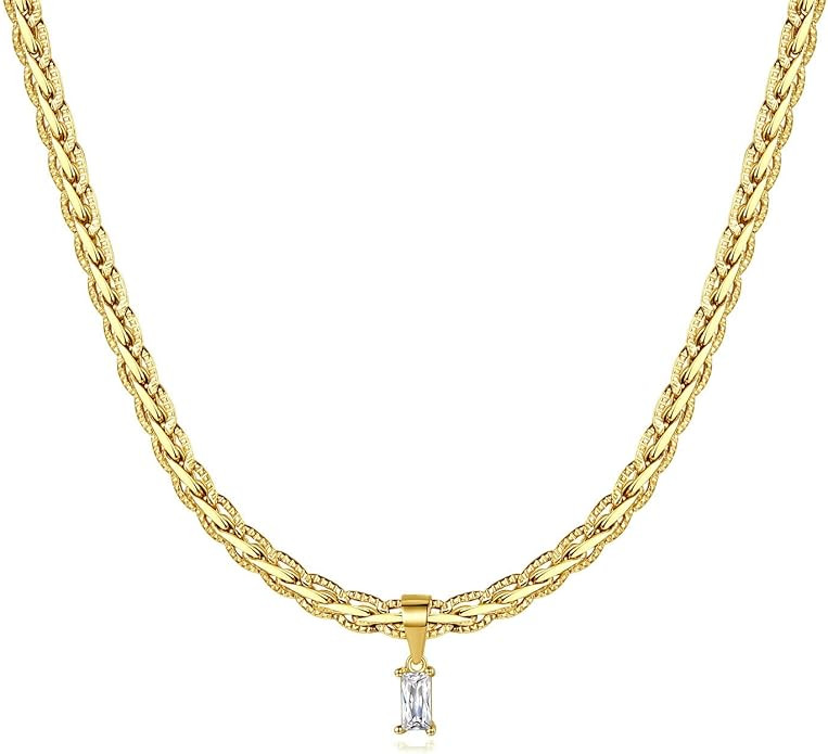 18K Gold Filled Vintage Choker Necklaces for Women Waterproof Gold Choker Necklace Anti Tarnish G... | Amazon (US)