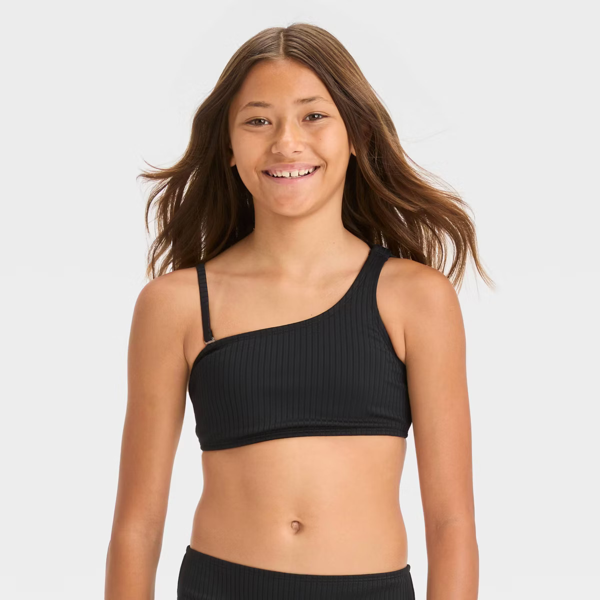 Girls' 'Stay a While' Solid Bikini Swim Top - art class™ | Target