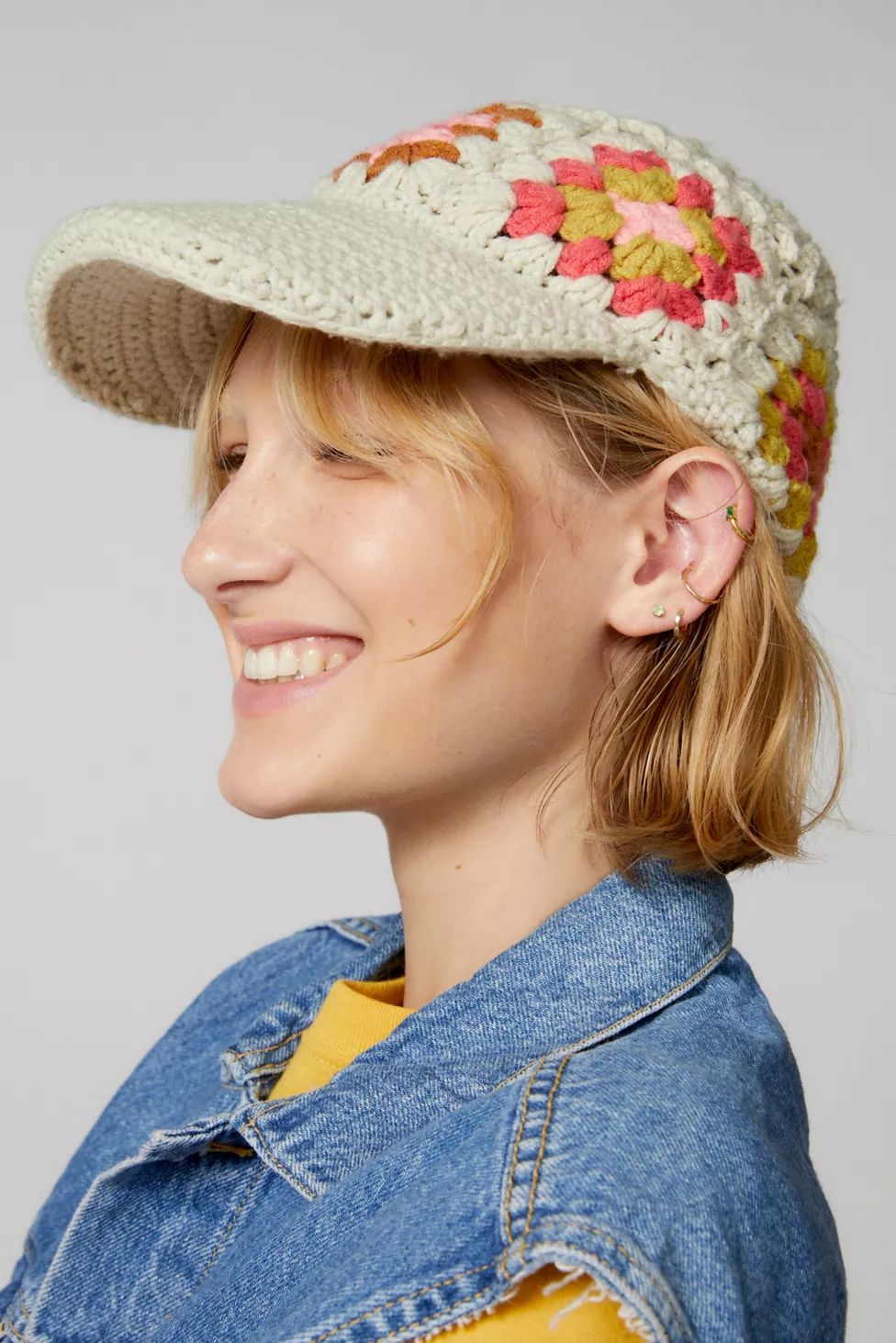 Granny Crochet Baseball Hat | Urban Outfitters (US and RoW)