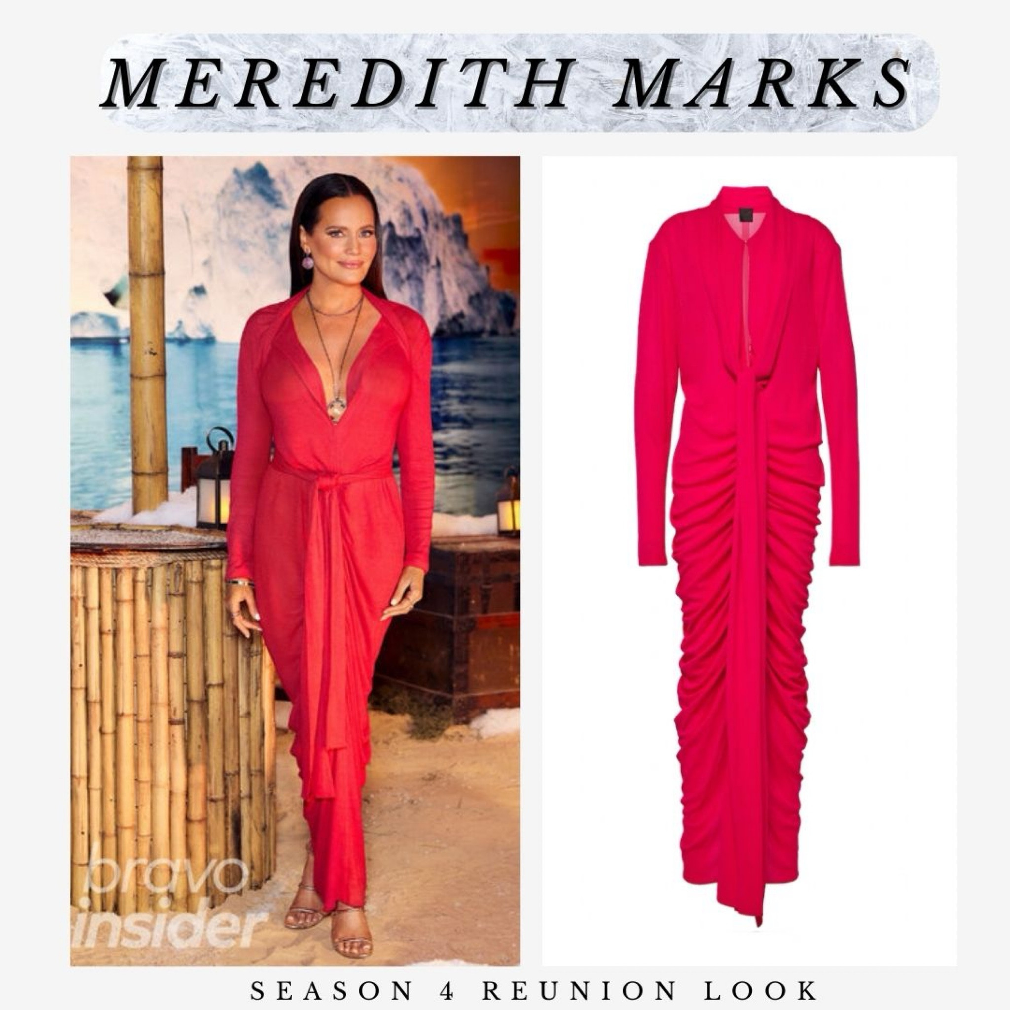 Meredith Marks’ Real Housewives of Salt Lake City Season 4 Reunion Dress // Shoes: Manolo Blahnik / Jewelry: @ShopMeredithMarks / Hair: @hairbyalisonfarfan / Makeup: @samanthajaymes / Fashion stylist: @annalavostylist / Photo: Clifton Prescod / Photo Assist: Jocelyn Prescod

Photo + Info: @BravoTV