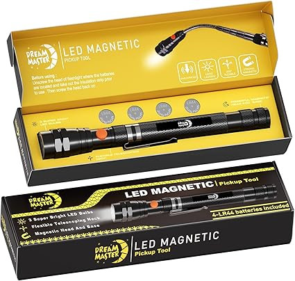 Gifts for Dad Dream Master Magnet 3 LED Magnetic Pickup Tool,Unique Birthday Gifts for Men, DIY H... | Amazon (US)