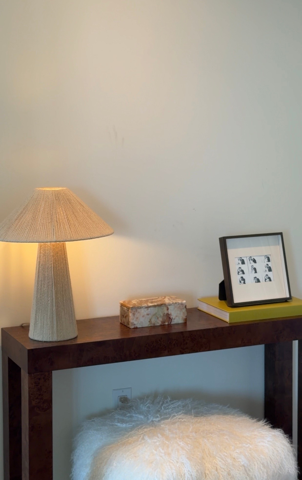 Bought this lamp on sale, I’ve been loving juted texture recently (marble catch all is my fav home goods find of all time)