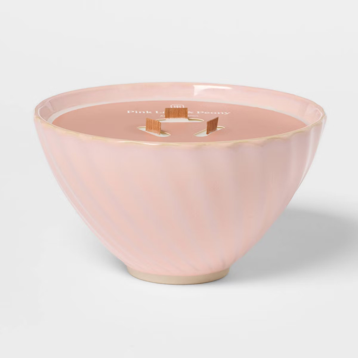 3 Wick Ceramic Wooden Wick Candle 22oz - Threshold™ | Target