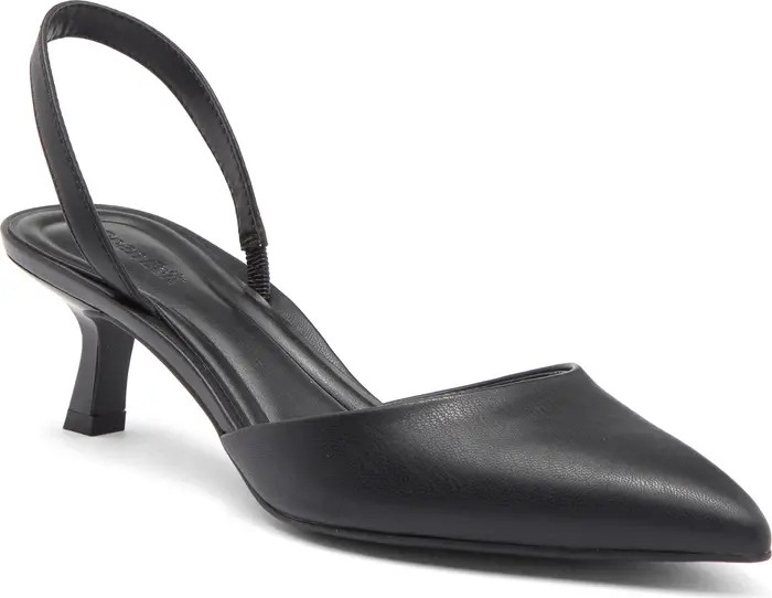Open Edit Cammie Kitten Heel Slingback Pump (Women) | Nordstromrack | Nordstrom Rack