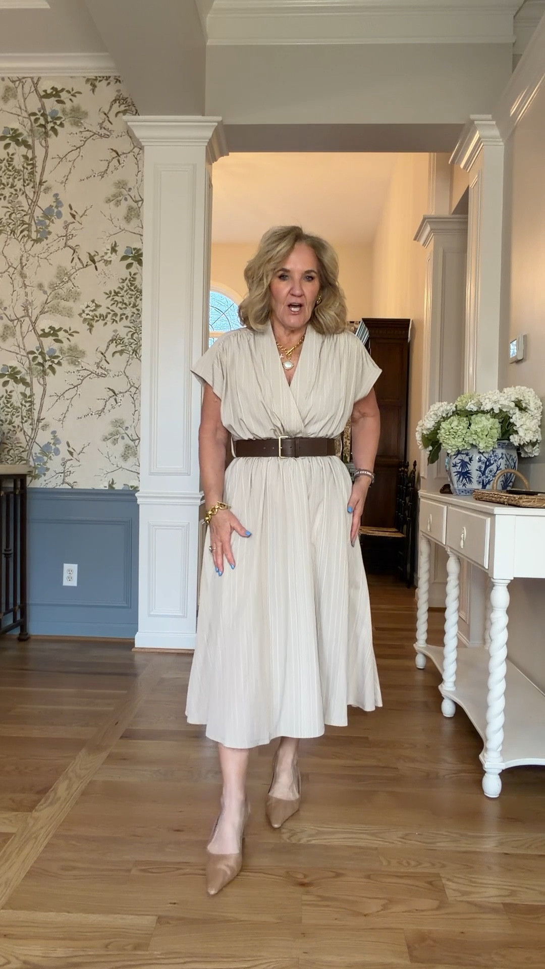 Dresses from Belk! Such variety! 
Polka dot size 10
Pale blue wearing a medium def siz up if inbetween though 
Neutral floral size medium 
Fabulous neutral stripe size medium/8
Navy white stripe dress size medium 
Navy top size medium 
Joggers size medium petite 
And I’ve linked more below!! 
Spring dresses, Easter dresses, graduation dress

#LTKSeasonal #LTKSaleAlert #LTKOver40