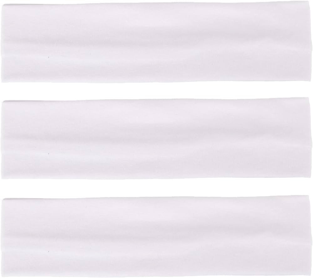 MapofBeauty 3 Pack Yoga Headbands Stretchy Cotton Head Band Hairwarp Sports Running Exercise Gym ... | Amazon (US)