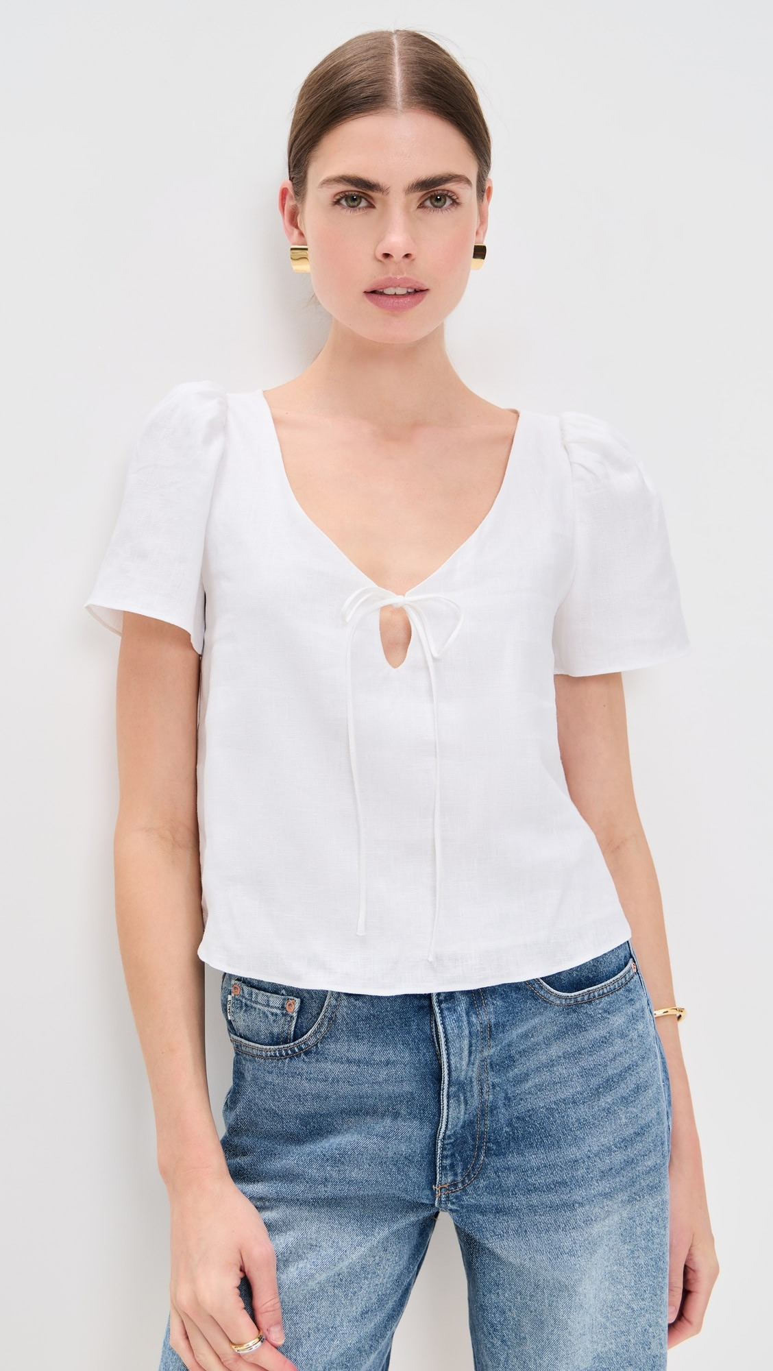 Reformation Mayla Linen Top | Shopbop | Shopbop