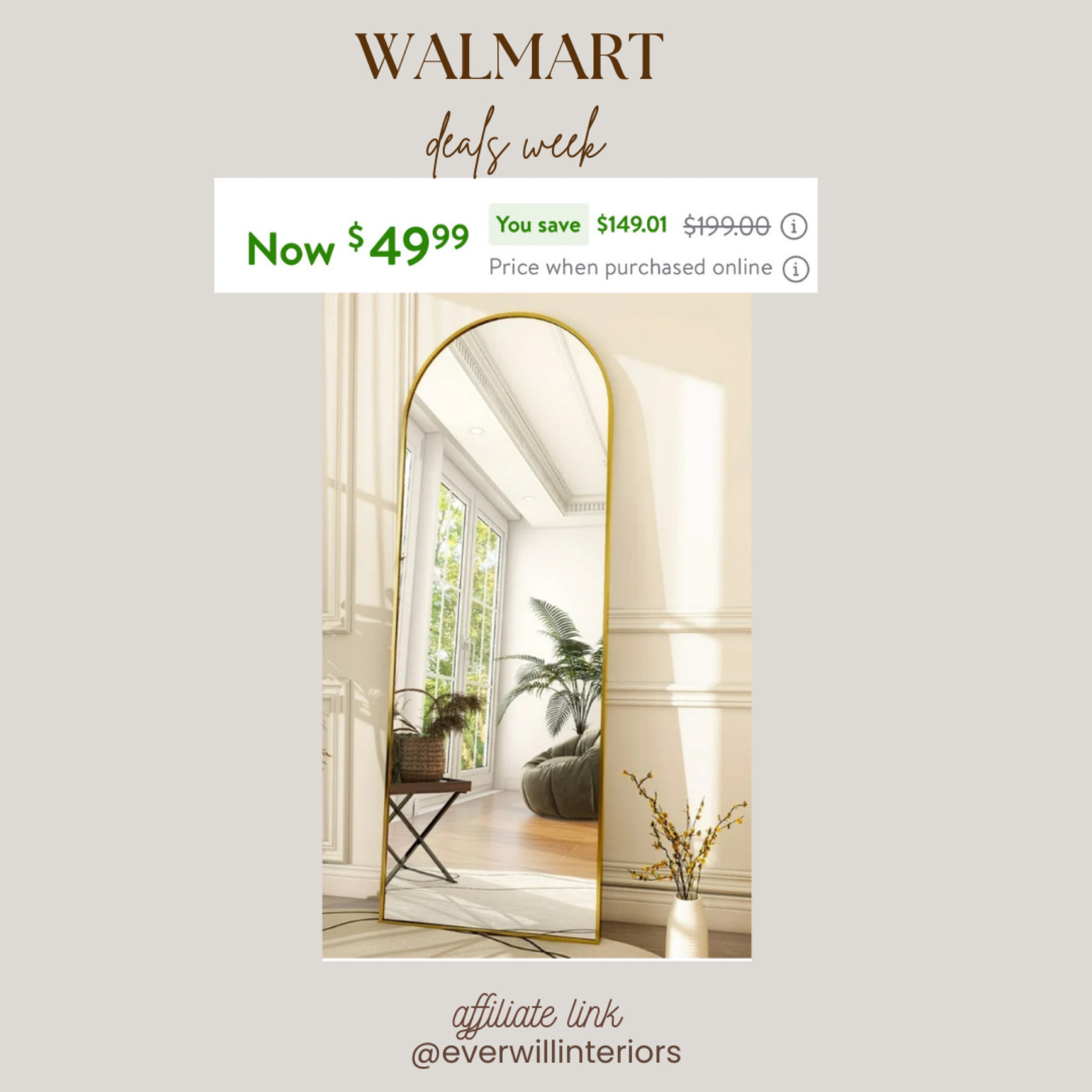 Stunning mirror under $50!!


#walmart #dealsdays #walmartmirror #mirrorsonsale #archmirror #mirrorunder50

#LTKSaleAlert #LTKHome #LTKFindsUnder50