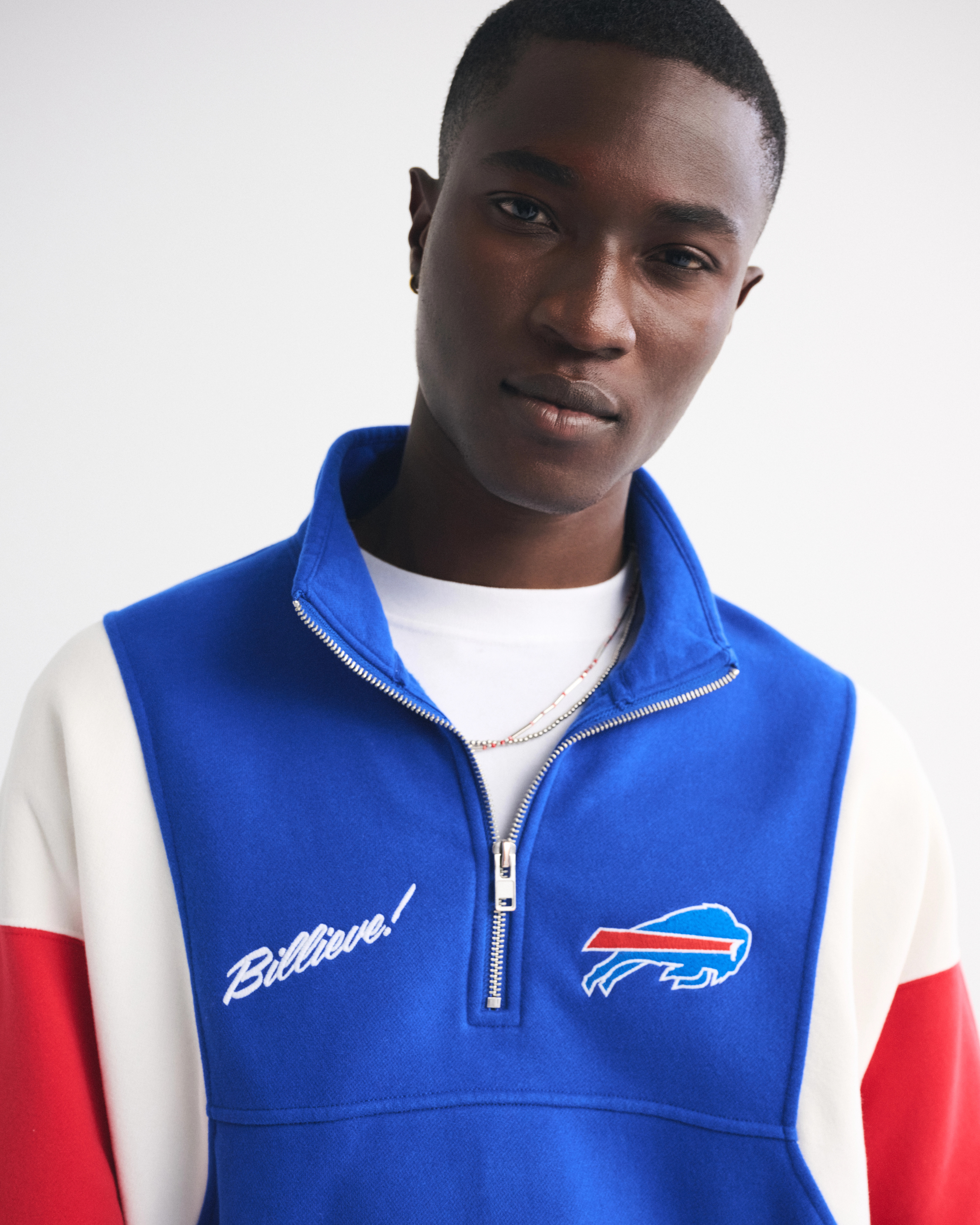 Buffalo Bills Half-Zip Sweatshirt | Abercrombie & Fitch (US)